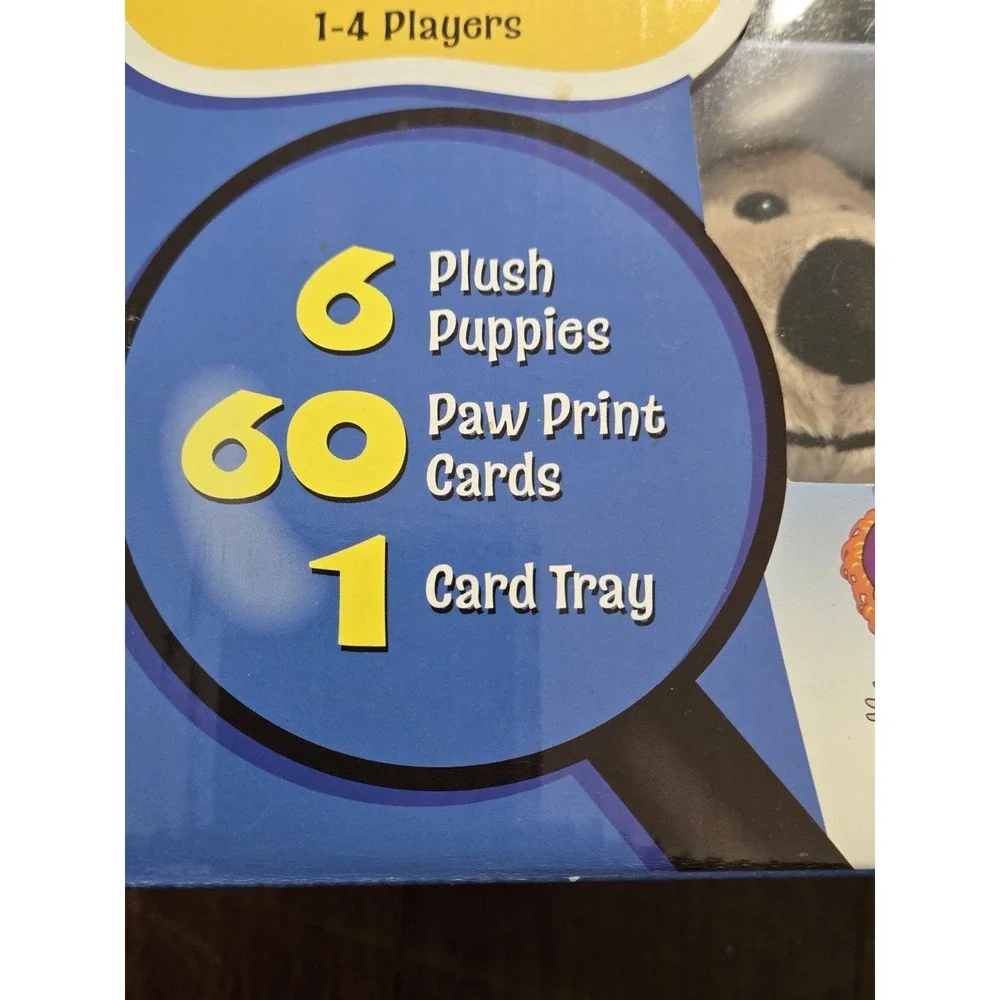 Melissa & Doug Puppy Pursuit Games 6 Plush Puppies Card Tray Children's Game